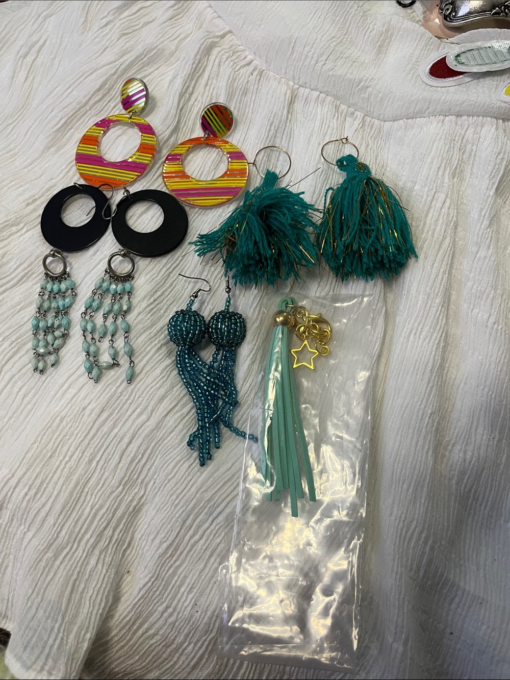 Assorted Teal & Multicolor Women’s Earring Set